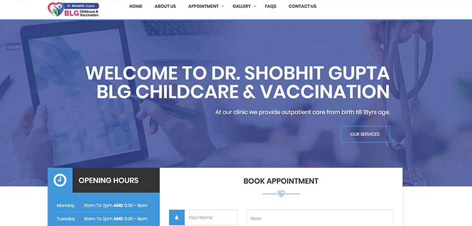 Clinic Website - Dr Shobhit Gupta